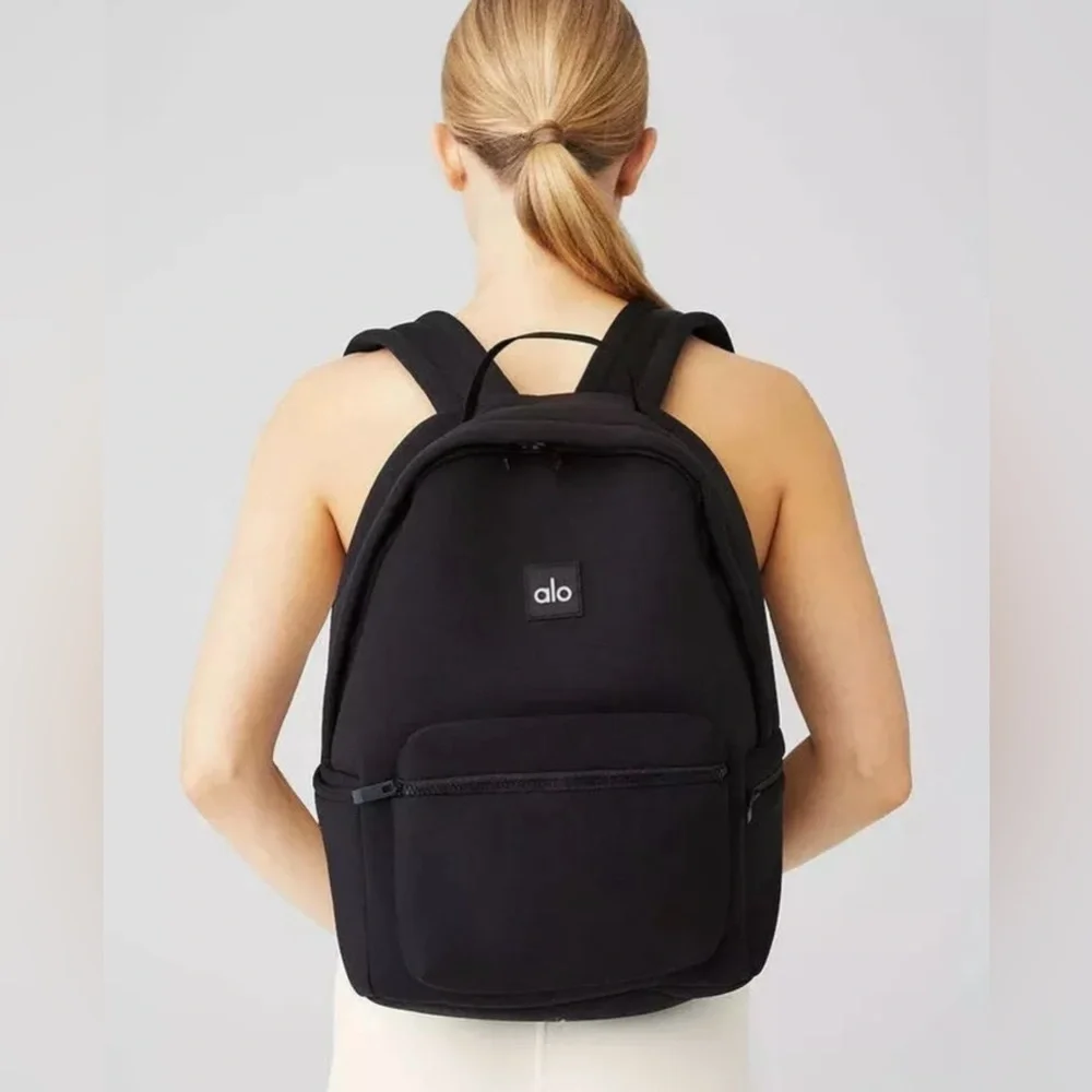 Alo Yoga Waterproof Two Pieces Black Gym Bag Backpack Unisex high-capaci… - Picture 2 of 6
